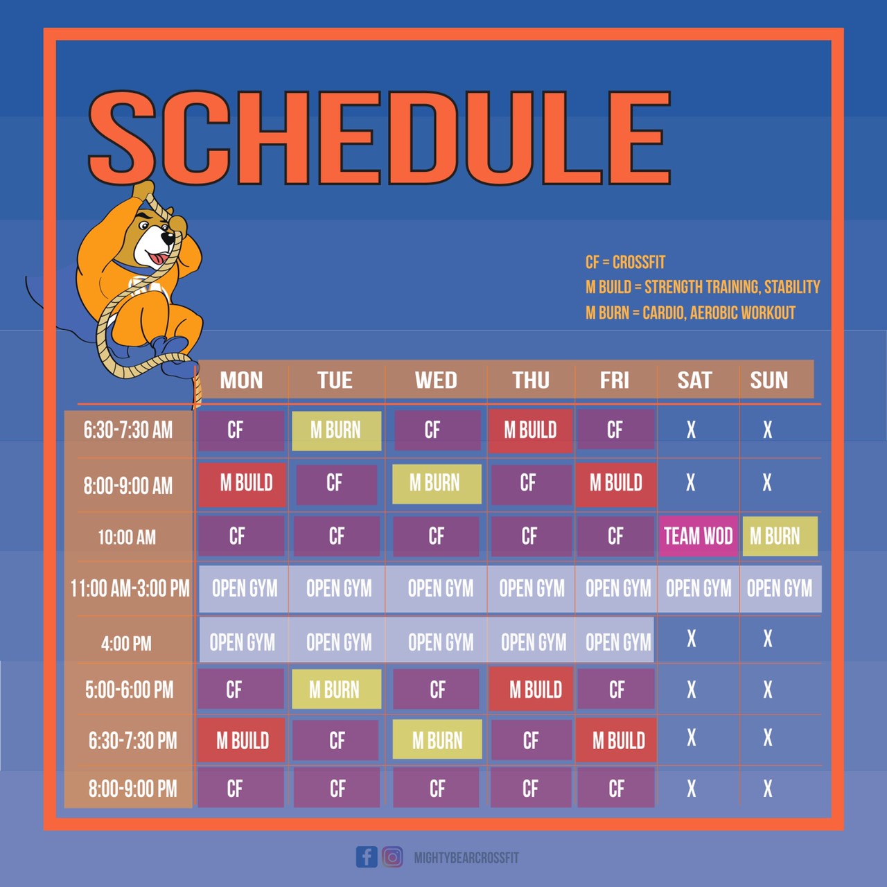 Timetable
